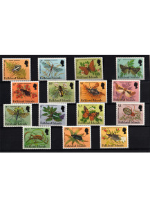 FALKLAND ISLANDS francobolli serie completa Yvert e Tellier  403/17